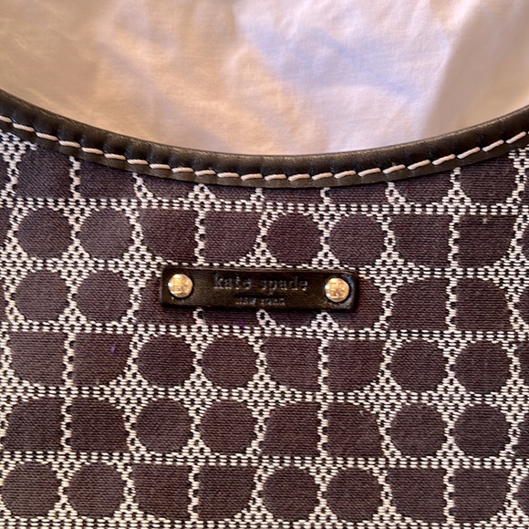 Black and White Kate Spade Shoulder Bag Purse Rounded - Picture 2 of 6